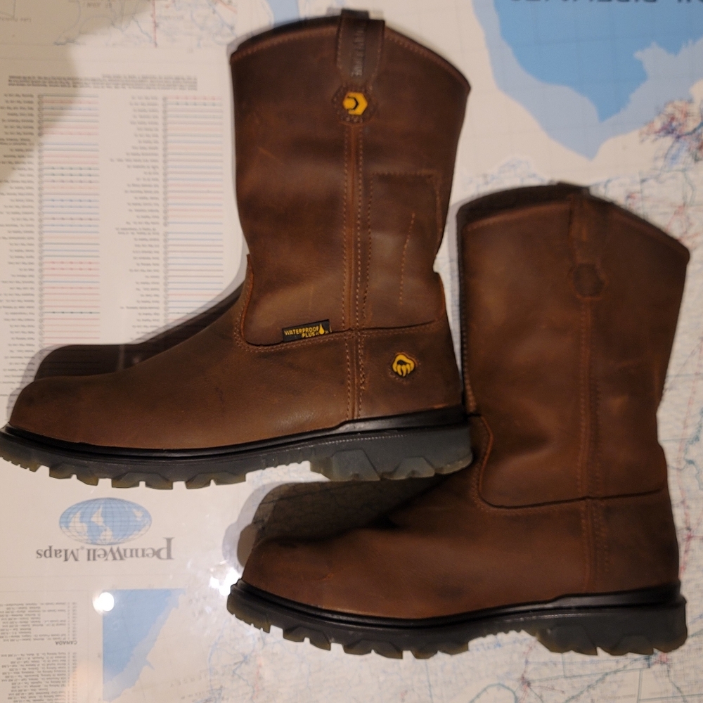 Wolverine I90 EPX Wellington 9 Wide  Brown Leather Men's Boots - Discontinued